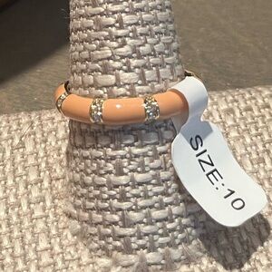 Bombshell Ring Peach size 10-NWT